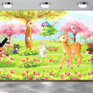 Painel Tecido Oxford Sublimado 3x2,10m Jardim Encantado Bosq - Imagem 1